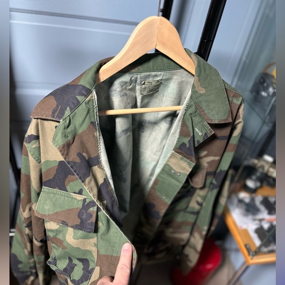 Military surplus Camo jacket Army Combat Fatigue Uniform coat M regular - Picture 2 of 4